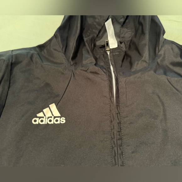 Adidas Women’s Black/White Windbreaker, Size Small - Picture 3 of 7